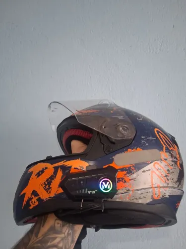 Intercomunicador Bluetooth Y10 2X para Capacete Moto