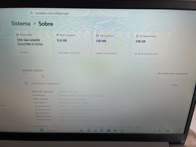 Notebook lenovo