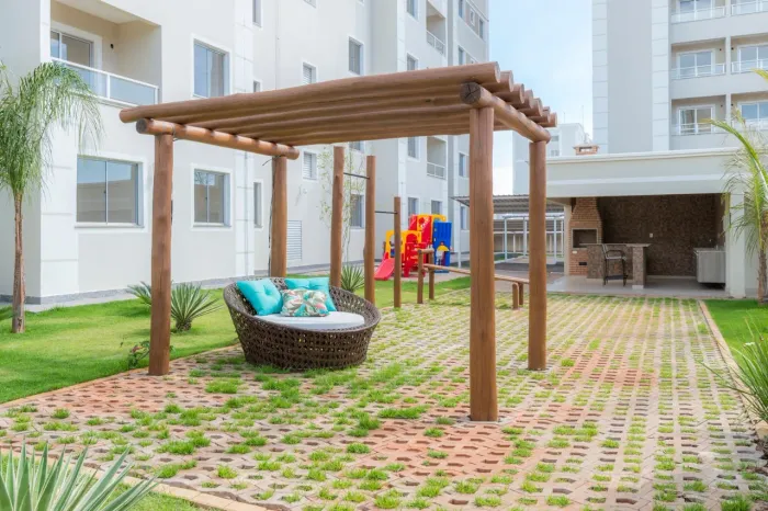 APARTAMENTO MOBILIADO PARA LOCAÇÃO - SPAZIO COLINA DAS PALMEIRAS - MATA DO JACINTO