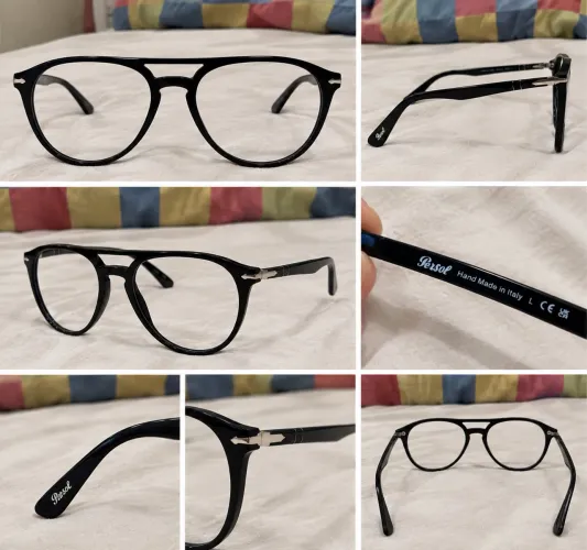 Armação de Grau Persol 0PO3160V 095 52 - Preto Ell professor Lá casa de papel (Netflix).