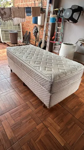 Cama Box Solteiro Umaflex modelo Roma com molas ensacadas