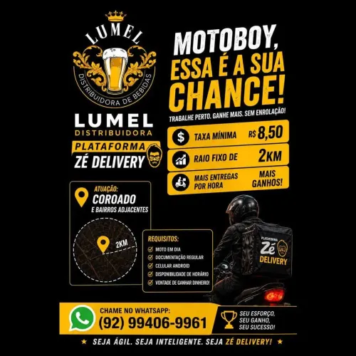 Vaga para motoboy