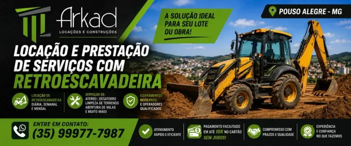 Prestação de Serviço de Retroescavadeira