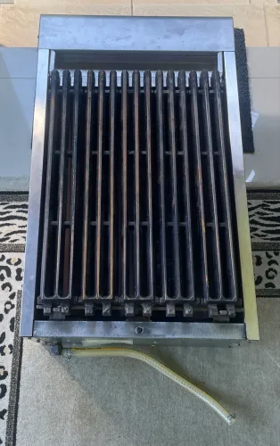 Chapa grill char boiler a gás Venâncio 60x45