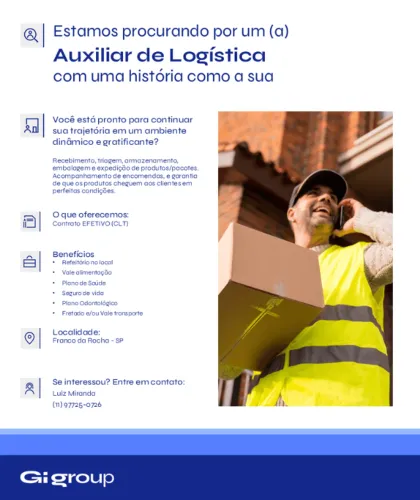 AUXILIAR DE LOGÍSTICA | FRANCO DA ROCHA | SHOPEE