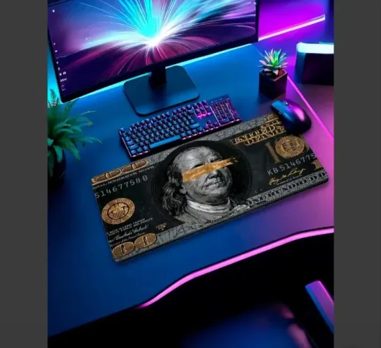 Mousepad Black Dollar 