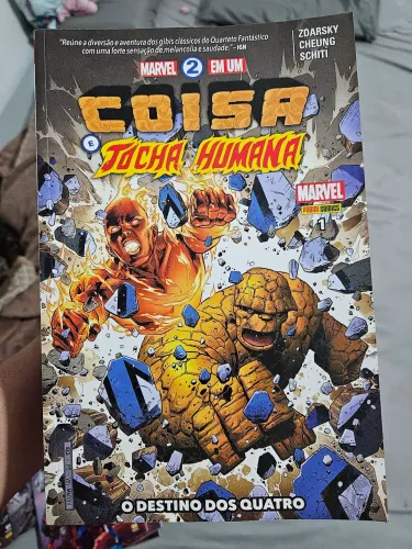 Coisa e tocha humana Marvel 2 em 1 hq quadrinho quarteto fantástico 