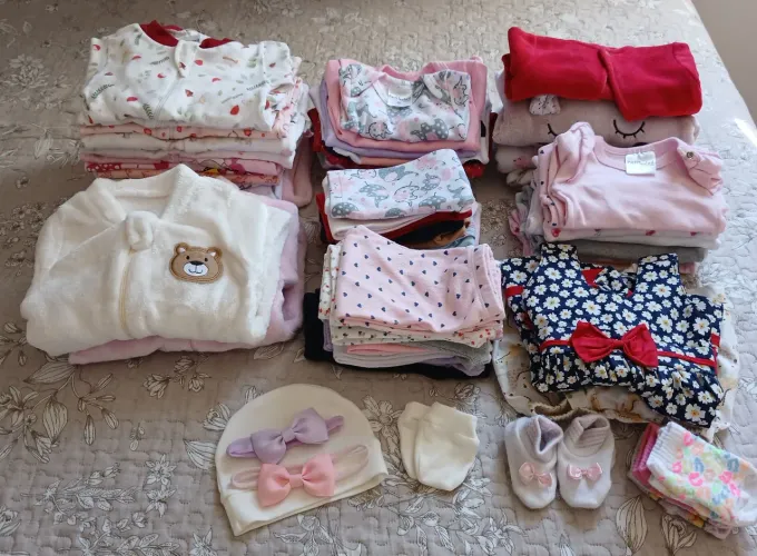 LOTE ROUPAS MENINA RN e P