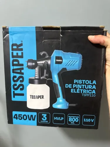 Pistola de pintura elétrica nova sem uso