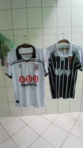 Camisa retrô Corinthians Kit com 2