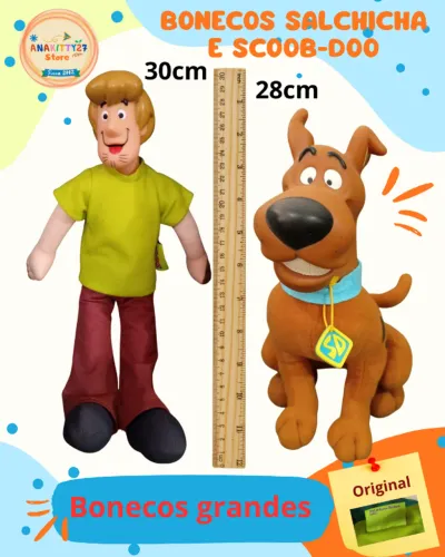 Bonecos Scooby-doo e Salsicha Original