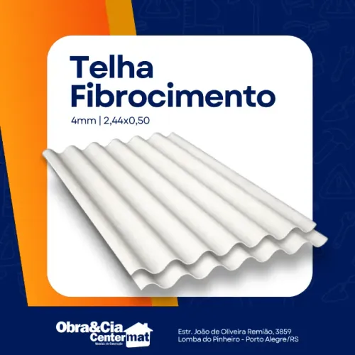Telha 4mm 2,44x0,50