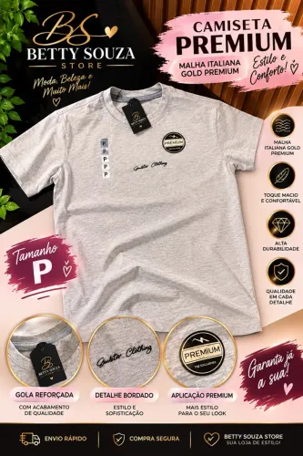 4 CAMISETAS MASCULINAS POR APENAS R$ 120,00 À VISTA!