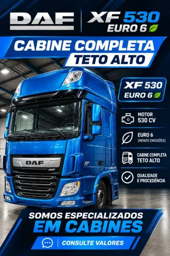 Cabine DAF XF Euro6 teto alto