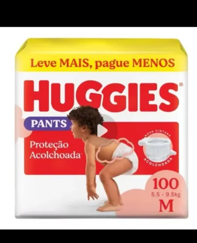 Vendo 1 pacote de meio de Fraldas M, pacote fechado e o outro não foi usado nem a metade ,