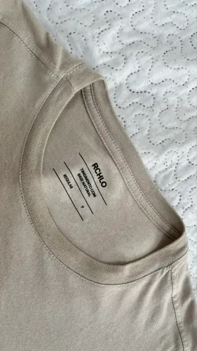 Camiseta Básica Tamanho P Bege