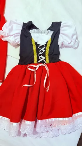 Fantasia chapeuzinho vermelho infantil 