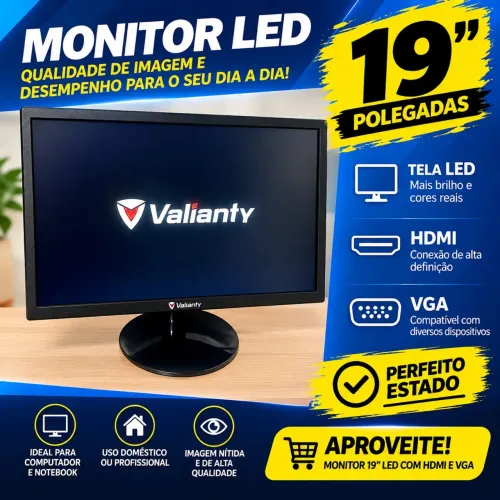 Monitor de computador 19? led com hdmi e VGA
