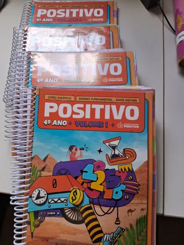 Livros Positivo módulos completos + Inglês 4°Ano