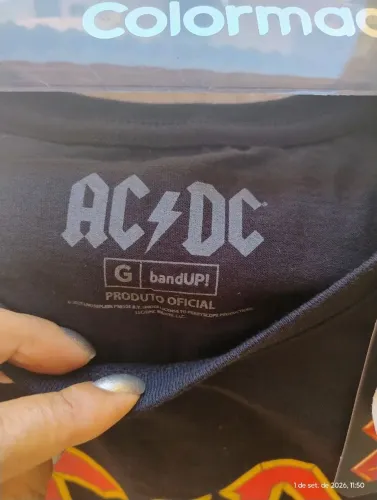Camisa ACDC masculina Piticas