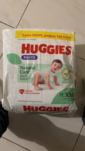 Fralda Huggies Pants Natural Care XXG 52 un - Nova e Lacrada - Tenho 4 pacotes