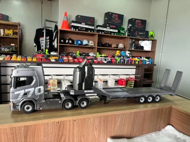 CAMINHÃO SCANIA + PRANCHA 3 EIXOS