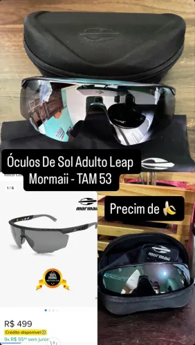 Vendo óculos de sol Leap Mormaii - TAM 53