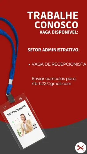 VAGA DE RECEPCIONISTA