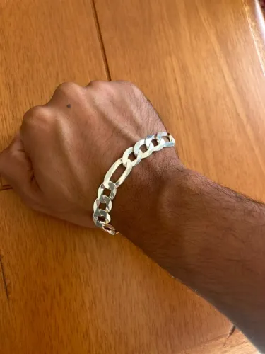 Prata 925 pulseira 21cm 25g