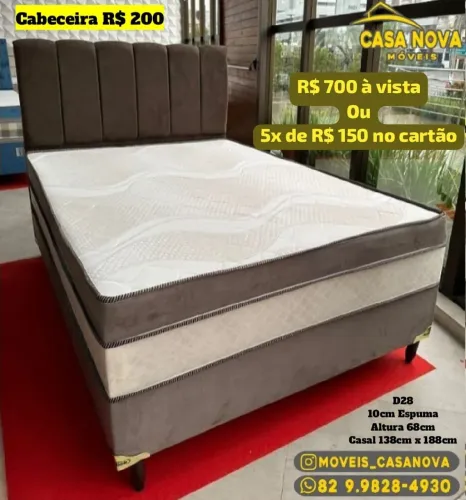 Cama Box Casal - R$ 700 à vista
