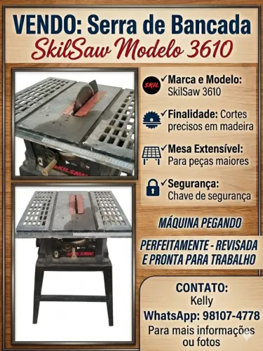 Bancada de serra pegando perfeitamente! 1.100
