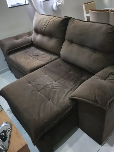 Sofá retrátil 3 lugares 