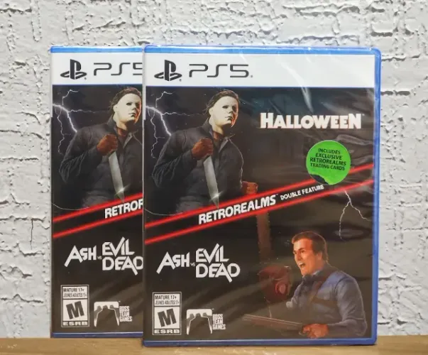 RetroRealms Double Feature Halloween and Ash vs Evil Dead Ps5 Lacrado