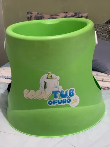 Ofurô Infantil BabyTub 1 a 4 Anos Verde - Banheira Ergonómica