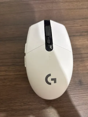 Mouse Gamer Sem Fio Branco