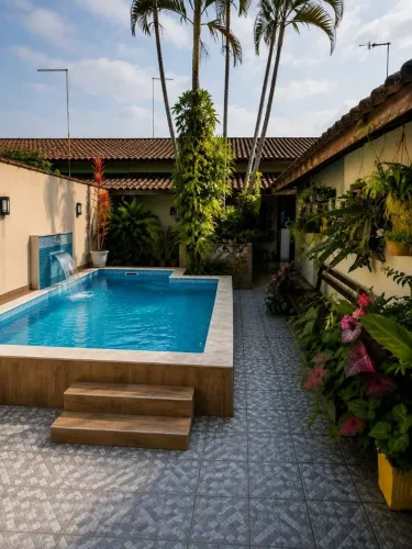 Casa com piscina pena areia PG 80 por pessoa 