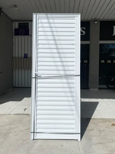 PORTA DE ALUMÍNIO BRANCO 2.10X 60CM 70CM 80CM - OFERTÃO DO MÊS 