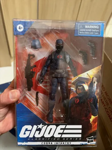 Action figure GI Joe, cobra infantaria, classified Series, preço no Brasil cerca de R$500