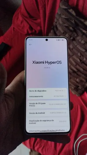 POCO X6 5G 256GB Branco Completo - Caixa + Carregador 67W Original