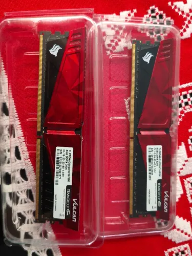 Memória ram ddr4 2x8gb t force vulcan