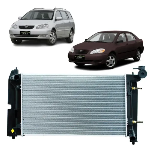Radiador Novo Corolla é Fielder de 2003 a 2008 automático  Padrão DENSO