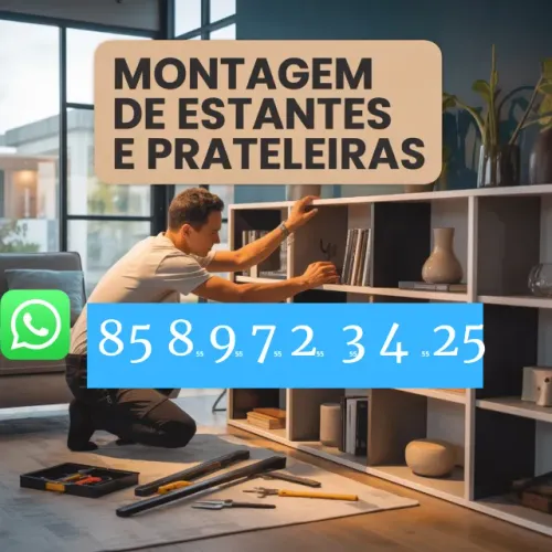 Montador de móveis. Montagem segura e acabamento impecável.
