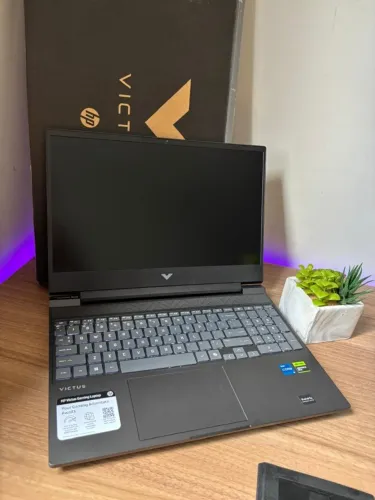 Notebook Gamer HP Victus RTX 3050 144Hz NOVO!