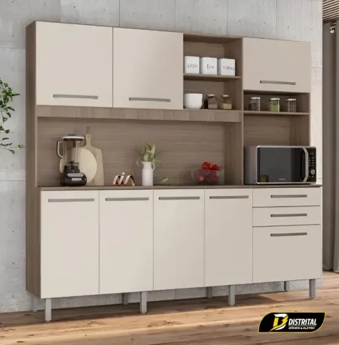 Armário de Cozinha Completa Futura/Ibiza 8 Portas 2 Gavetas Promoção