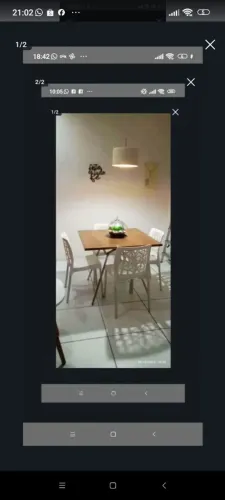 MESA MDF CARRARO COM 4 CADEIRAS EM PERFEITO ESTADO 