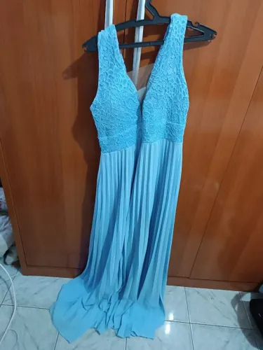 Vestido longo azul claro (Serenity)
