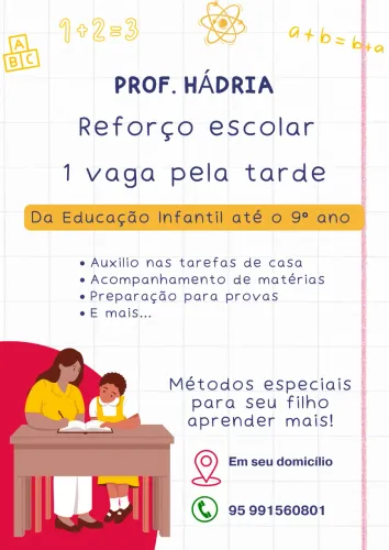 REFORÇO ESCOLA A DOMICÍLIO 