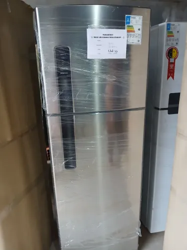 GELADEIRA DUPLEX ELECTROLUX NOVA SEM USO 380L COR INOX, ENTREGAMOS NO LOCAL 