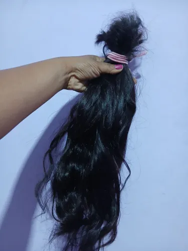 Cabelo humano castanho escuro 50/55cm 210gr