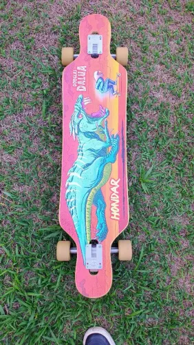 Skate Longboard Hondar Speed 40Douglas da Lua  colorido (montado)